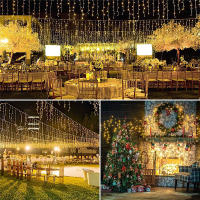 Luces De Cadena De Hielo LED Solar 3.5M Impermeables Para Decoración De Bodas Y Fiestas En Jardín Y Hogar Luces De Navidad Exteriores - details 5