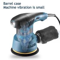 Bricolaje Eléctrico 300W Mecanismo De Eje Asimétrico 6 Velocidades Ajustables 5 Pulgadas 125mm Máquina De Pulido De Coche Con Caja De Polvo Para Madera Y Bricolaje - details 4