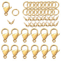 80Pcs/Set Broches De Langosta De Acero Inoxidable Para DIY Pulseras Collares Cadenas De Joyería Conexión De Anillos Saltarines Y Cierres De Bola - details 4