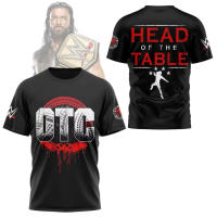 Camiseta De Algodón Para Hombre Roman Reigns OTC 10-Estrella WWE CM Punk Estilo Deportivo Casual Manga Corta Imprimido - details 7