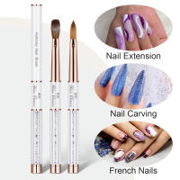 Cepillo De Uñas De Sable Kolinsky 100% Para Acrílico Gel UV Carving Pincel Para Polvo Líquido Dibujo De Uñas - details 0