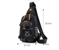 Bolsa Bandolera Para Hombre En Nylon Bolsa De Hombro Cruzada Pequeña Rucksack De Viaje Estilo Casual Con Bolsillos Internos Y Exterior - details 0