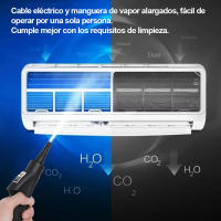 Limpiador a vapor de 2500 W, 220 V, hidrolavadora de alta temperatura, aire acondicionado, cocina, hogar, coche - details 1