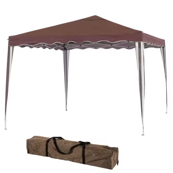 Carpa plegable marrón de 3x3m LOLAhome - 1