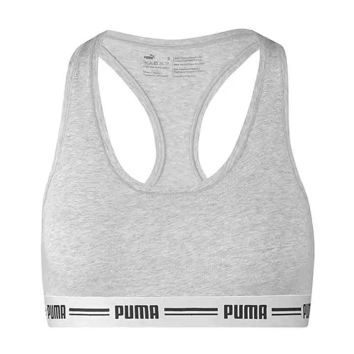 Puma Sujetador Deportivo Racer Back Gris Mujer - 1