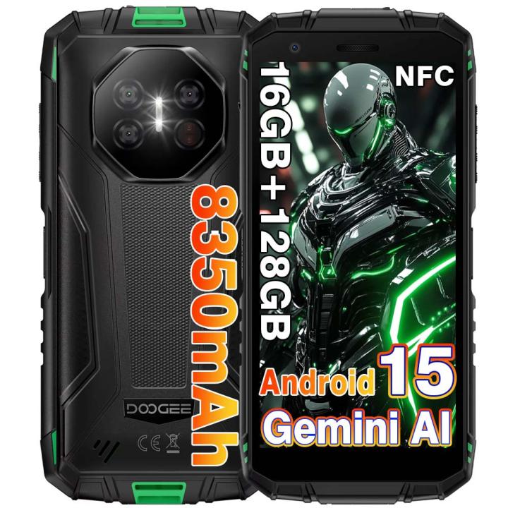 DOOGEE Fire3 Pro Android 15 Telefone telemóvel rugerizado 8350 mAh 5,5" IPS HD+ 16GB 128GB 16MP Smartphone NFC