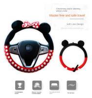 Funda De Volante De Coche Creativa Y Divertida De Peluche Para Invierno Guantes De Manillar De Volante Tamaño Único - details 1
