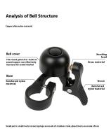 Bocina De Bicicleta De Aleación Sonido Crispeado Bajada De Manillar Impermeable Mini Para MTB Ciclismo Seguridad Y Advertencia - details 9