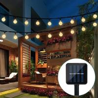 Cadenas De Luces Solares Con 100 LED Para Exterior IP65 Impermeables Decoración Navideña Jardín 12M Luces De Navidad - details 4