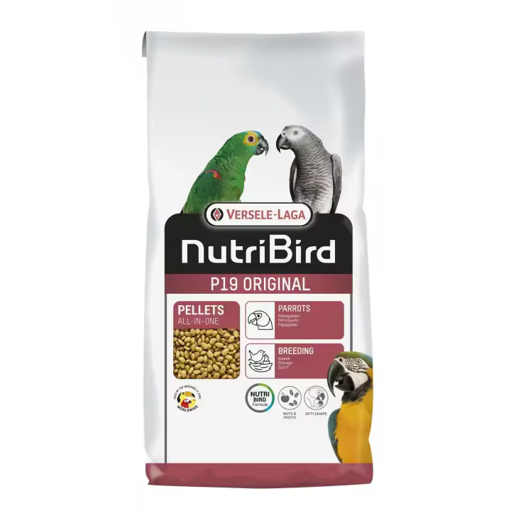 Versele-Laga Nutribird P19 Original Cría de 10Kg para Loros - 1