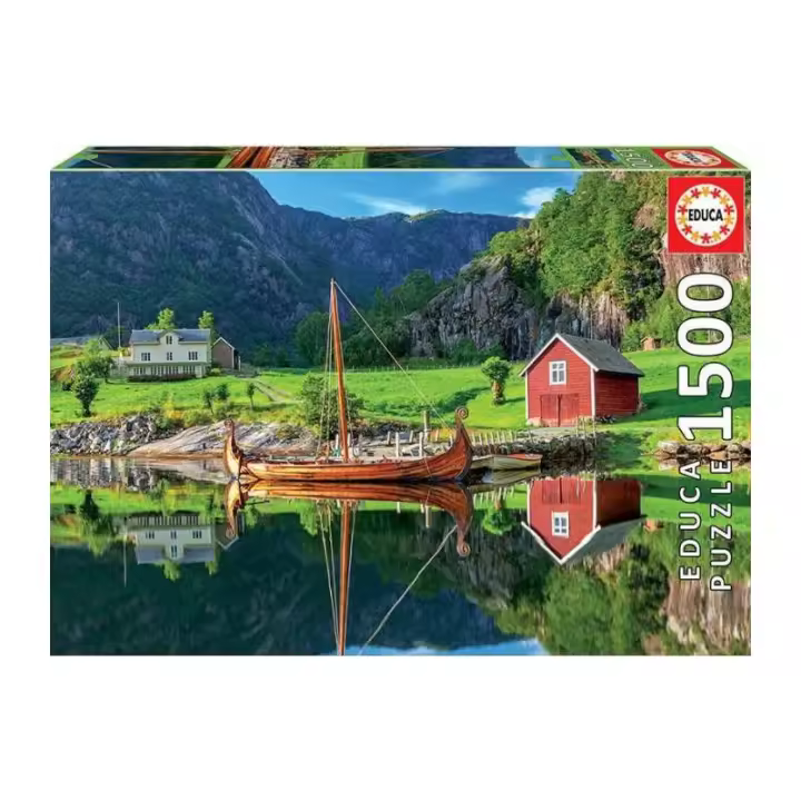 PUZZLE 1500 PIEZAS BARCO VIKINGO DE EDUCA - 1