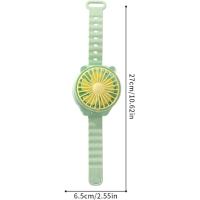 Mini ventilador con reloj | Mini ventilador con dibujos animados | Enfriador de aire portátil para estudiantes, hogar y viajes - details 3