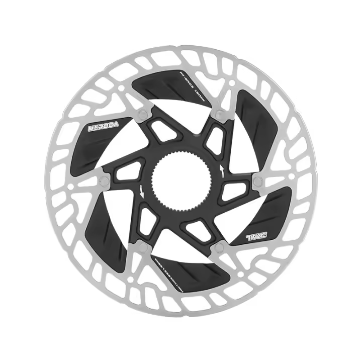 MEROCA Disco De Freno Para Bicicleta Ultraligero 160mm Diametro Hueco 6-Azul/Central Lock Compatible Con SHIMANO/SRAM Para Montañas Y Carretera Material De Acero - 1