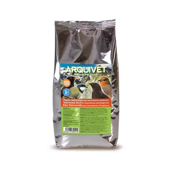 Arquivet Pasta Universal para Pájaros Insectívoros y Frugívoros - Alimentación Equilibrada y Saludable - 1