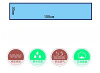 Toalla Deportiva De Microfibra Ultrafina 100x30cm Absorción De Agua Mejorada Secado Rápido Para Gimnasio Natación Yoga Playa - details 1