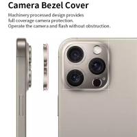 Protector De Cámara De Metal Para iPhone 15 pro Max Funda De Aleación Protectora Para Lente Con Cubierta De Vidrio Templado - details 4