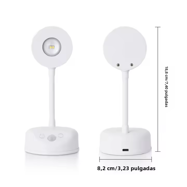 Lámpara De Pared LED Con Sensor De Movimiento 180° Rotación Luz Nocturna De 3 Niveles De Brillo Decoración Artística Para Estudio Pasillo Camping - 1