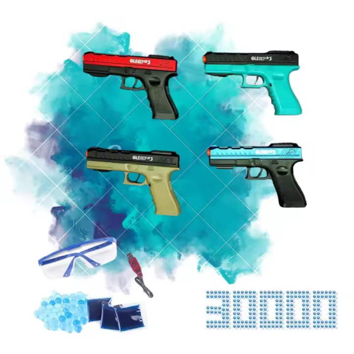 Gelblaster Modelo Glock – Realismo, Potencia y Versatilidad en Formato Compacto | Incluye 30K Munición, 3 Cargadores y Accesorios - 1