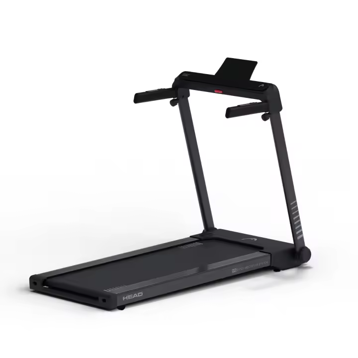 Cinta de correr HEAD, Pantalla LED, Máx. 16km/h, Plegable, Altavoces, Compatible Kinomap, Zwift, 12 programas, Negro - 1