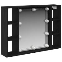 Espejo de LED vidaXL - Roble Negro - 76x15x55 cm - Hecho de Madera Elaborada - details 1