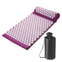Almohadas De Masaje De Yoga Con Grandes Puntos De Toque Para Mejor Masaje De Cuello Espalda Y Pies Color Morado Para El Hogar - details 10