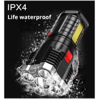 Linterna LED Ultra Potente, Linterna LED, Linterna Recargable de 10000 Lúmenes, IP65 Impermeable, Antorcha con Zoom Ajustable para Acampar Senderismo Emergencia-Negro - details 1