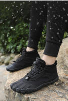 Botas De Algodón Para Hombres Impermeables Con Peluche Caliente Zapatos De Senderismo Antideslizantes Botas De Exterior Talla True - details 9