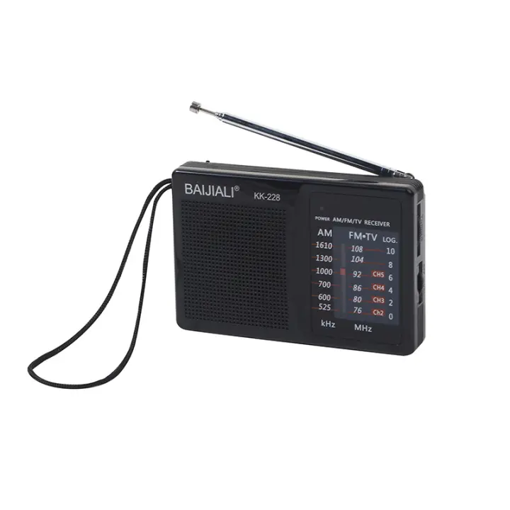 Radio compacta, Radio portátil de Bolsillo, estéreo con Pilas y Altavoz Grande, Señales ultraanchas y Antena telescópica para Personas Mayores Que corren y Hacen Ejercicio en Interiores y - 1