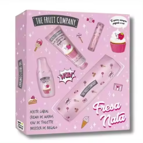 Estuche Original The Fruit Company - Set Fresa y Nata - Regalo Niñas y Adolescentes - 1