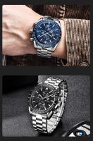 Reloj De Pulsera Deportivo Para Hombre BENYAR 2024 Estilo Casual Lujo Acero Inoxidable Resistente Al Agua Y Al Choque Movimiento Cuarzo - details 25