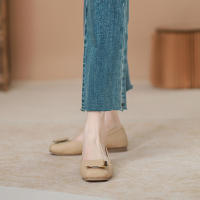 Zapatos planos de tacón bajo para mujer, calzado de bailarina, cómodo, sin cordones, para oficina, fecha, uso diario - details 1