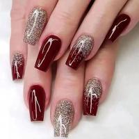 Uñas Postizas Francesas Cortas 24 PCs Con 1 Jelly Y 1 Archivo De Uñas Material ABS Estilo Diverso Sin Químicos De Alta Importancia - details 22