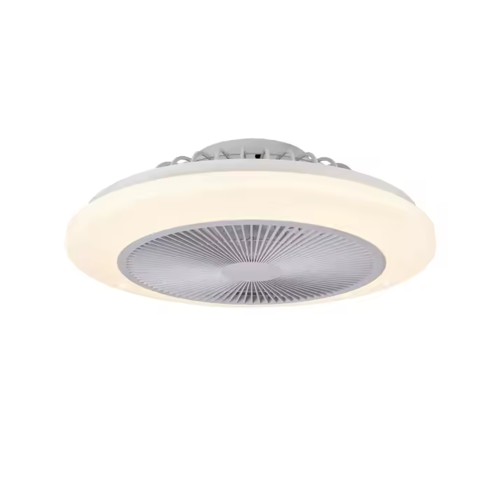 DUPI Ventilador de Techo LED RGB SLIM  – Motor DC Silencioso, 6 Velocidades, Luz Regulable, Mando y Aspas Reversibles Ø55cm - 1