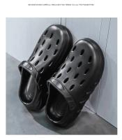 Zapatillas De Hombre Para El Jardín Y La Playa Zapatos De Comodidad Con Suela Gruesa Sandalias De Casa Exterior Clogs EVA Medio Tacón Estilo Sólido - details 15