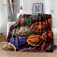 Manta De Terciopelo Suave Con Diseño De Mandala De Flores Coloridas Estilo Etiopía Para Sala De Estar Dormitorio Sofá Textil De Hogar - details 7