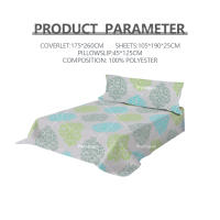 Juego de sábanas estampadas suaves y agradables para la piel, no irritantes, 3 piezas, cama de 90 cm - details 1