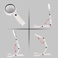 Lupa Magnífica Portátil Con 8 Luces LED Plegable Para Revisiones De Joyas Y Reparaciones Stand Desk 5x 11x Herramienta Doméstica - details 6