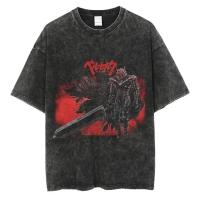 Camiseta De Verano Berserk Para Hombres Estilo Casual Vintage Con Estampado Gráfico Anime Visceral Camiseta Hip Hop Para Calle - details 14