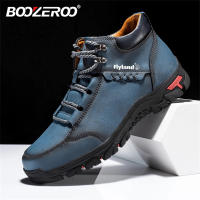 FLYLAND Zapatos Casuales De Cuero Clásico Para Hombres Botas De Tobillo De Negocios Y Conducción Moda Suela De Goma Transpirables Y Aumentan La Altura - details 2