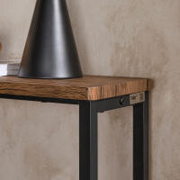 SoBuy Mesa de Entrada Recibidor Mesa de Consola MDF y Hierro 120 x 80 x 20 cm FSB19-XL-N ES - details 2