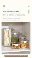 Jars Sellados Para Almacenamiento De Cocina Gran Capacidad Transparentes Antihumedad Juego De Jarra Para Cereal Café Granos - details 9