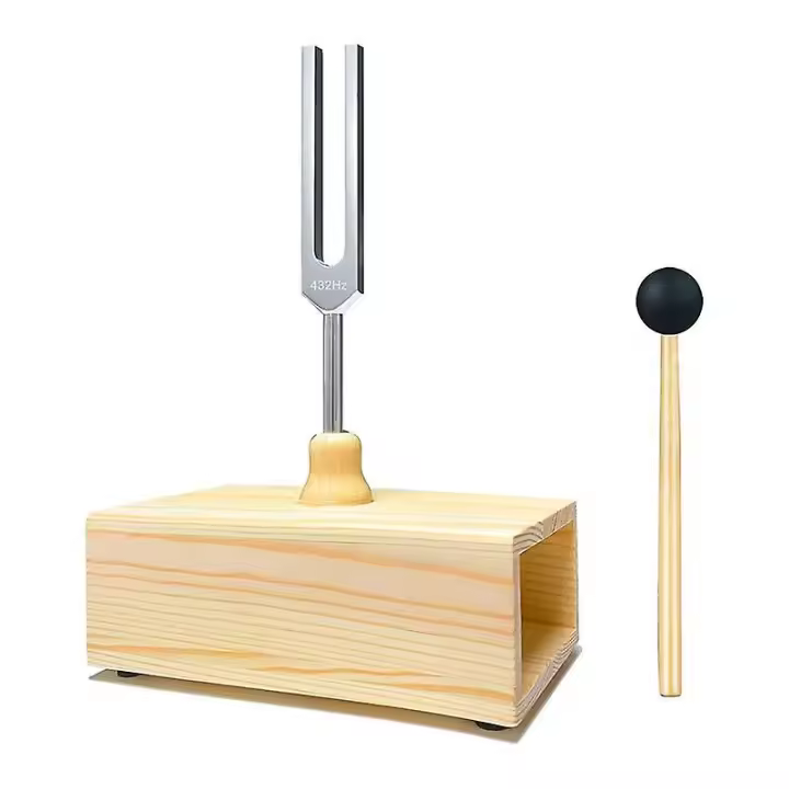 Diapasón de 432 Hz con caja de resonancia, para sanación con sonido, enseñanza de resonancia con diapasón, pruebas de audición - 1