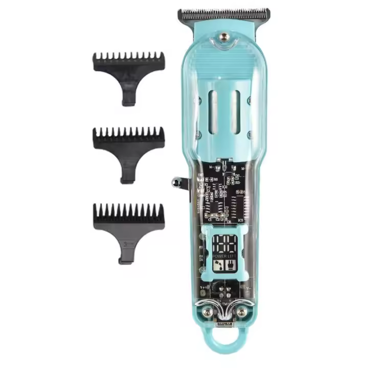 Cortapelos Profesional LoLek Modelo T9  Máquina de Cortar Pelo y Barba con Cuchillas de Acero Inoxidable  Kit Completo con Accesorios para Estilo Preciso y Cómodo  Pantalla LED y Carga USB - 1