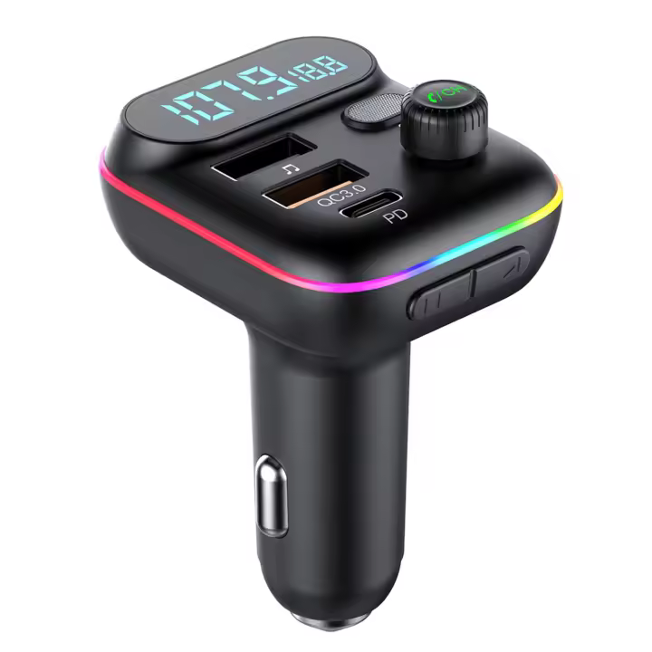 Transmisor FM Bluetooth Para Coche 5.0 Con Cargador USB PD Accesorios Electrónicos Carro GRWIBEOU MP3 Player - 1