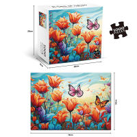 Rompecabezas De 1000 Piezas Con Illusion De Gato Persa Mariposa Y Árbol De La Vida Regalo Festivo Decoración Del Hogar Juego De Tablero Para Adolescentes Y Adultos Unisex - details 8
