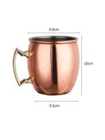Vaso De Cóctel De Acero Inoxidable Moscú Mule Taza De Cerveza Y Café Estilo Clásico Antiguo Herradura Copo De Cobre Vaso De Champán Para Barra - details 5
