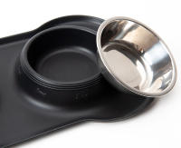 Tazas De Alimento Y Agua Para Perros Y Gatos Con Almohadilla Antideslizante De Acero Inoxidable Durable Anti-slip Feeder De Alimentos Y Agua Para Mascotas - details 9
