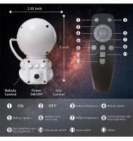 Proyector De Galaxia Astronauta Con Control Remoto Luz Nocturna Para Habitación De Niños Sala De Estar Proyector De Nebulosa Para Adultos Regalo - details 1