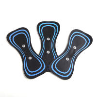 Parches De Gel Para Masajeador De Cuello EMS Reemplazo De Entrenador De Caderas Estimulador Muscular Adhesivo Accesorios De Masajeador Corporal Negro - details 6