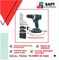 Taladro Percutor Inalámbrico 48V con Batería de Litio | Destornillador Multifunción Todo en Uno m2 tec - details 0